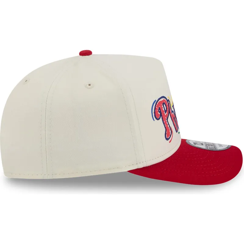 cappellino-visiera-curva-bianco-e-rosso-snapback-golfer-team-scribble-di-philadelphia-phillies-mlb-di-new-era