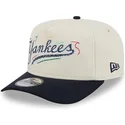 cappellino-curvo-bianco-e-nero-snapback-golfer-team-scribble-di-new-york-yankees-mlb-di-new-era