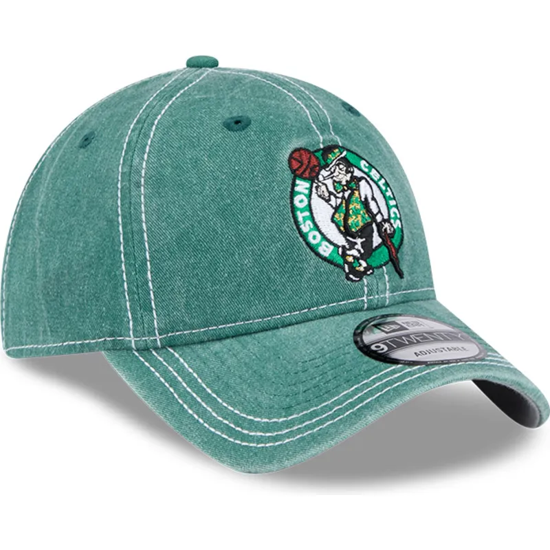 cappellino-con-visiera-curva-verde-regolabile-9twenty-washed-contrast-dei-boston-celtics-nba-di-new-era