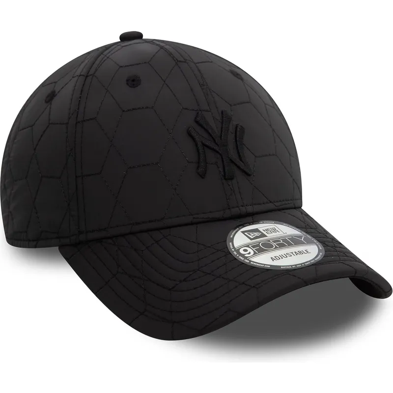 cappellino-con-visiera-curva-nero-regolabile-con-logo-nero-9forty-quilted-di-new-york-yankees-mlb-di-new-era