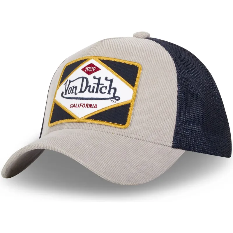 cappellino-trucker-grigio-e-blu-marino-gry-di-von-dutch