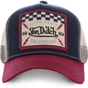 cappellino-trucker-blu-marino-bianco-e-rosso-per-bambino-kidsquare16-di-von-dutch