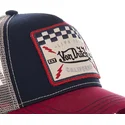 cappellino-trucker-blu-marino-bianco-e-rosso-per-bambino-kidsquare16-di-von-dutch