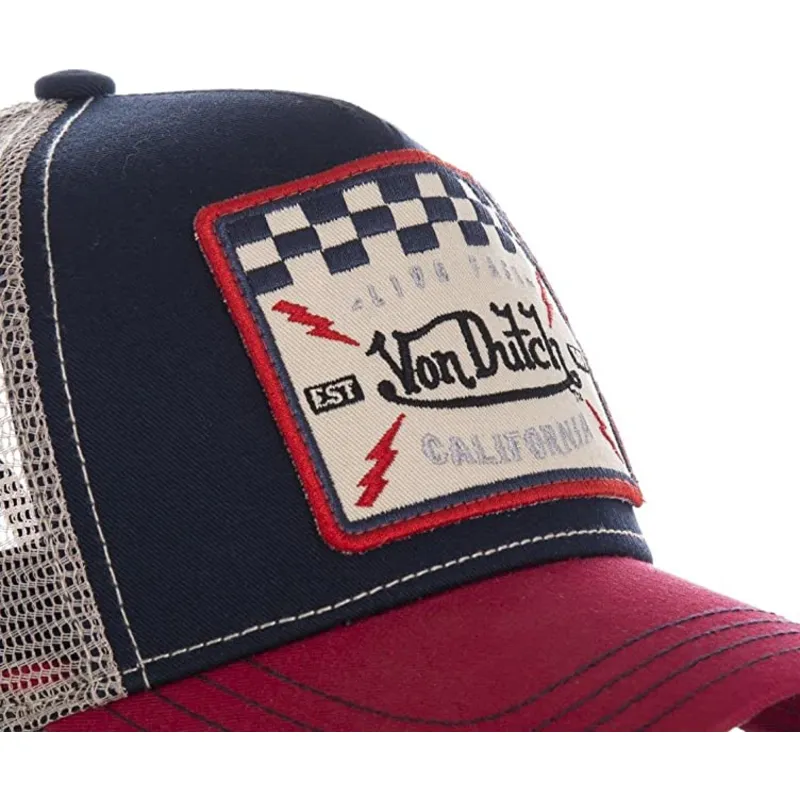 cappellino-trucker-blu-marino-bianco-e-rosso-per-bambino-kidsquare16-di-von-dutch