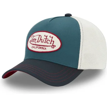 Von Dutch TERRY06 Blue and White Trucker Hat