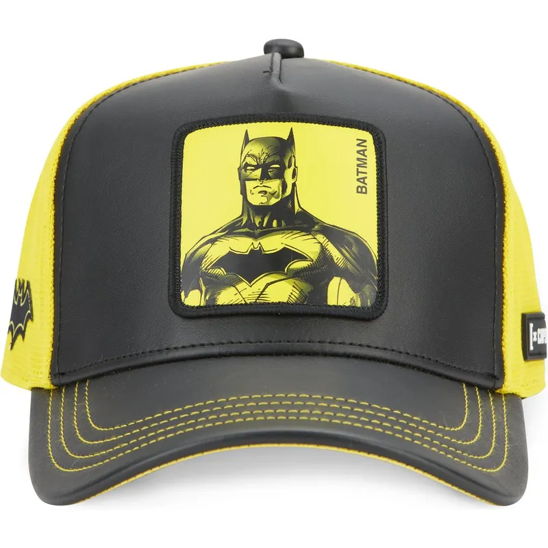 cappellino-trucker-nero-e-giallo-batman-dc8-bat-dc-comics-di-capslab