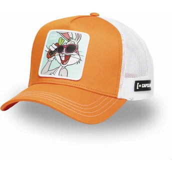 Capslab Bugs Bunny LOO11 BUG2 Looney Tunes Orange and White Trucker Hat