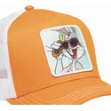 cappellino-trucker-arancione-e-bianco-bugs-bunny-loo11-bug2-looney-tunes-di-capslab