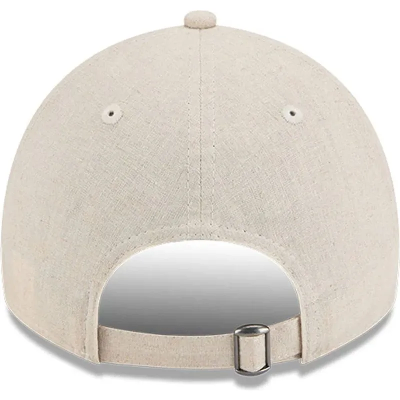 cappellino-curva-beige-regolabile-con-logo-blu-9twenty-linen-spring-training-fan-pack-2025-dei-los-angeles-dodgers-mlb-di-new-er