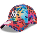 berretto-curvo-multicolore-regolabile-da-donna-9twenty-spots-spring-training-fan-pack-2025-dei-new-york-yankees-mlb-di-new-era