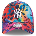 berretto-curvo-multicolore-regolabile-da-donna-9twenty-spots-spring-training-fan-pack-2025-dei-new-york-yankees-mlb-di-new-era