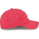 new-era-curved-brim-women-9twenty-pattern-spring-training-fan-pack-2025-los-angeles-dodgers-mlb-pink-adjustable-cap