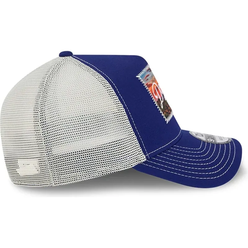 cappellino-trucker-blu-e-bianco-9forty-a-frame-patch-spring-training-fan-pack-2025-di-los-angeles-dodgers-mlb-di-new-era