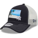 berretto-trucker-blu-navy-e-bianco-9forty-a-frame-patch-spring-training-fan-pack-2025-dei-new-york-yankees-mlb-di-new-era