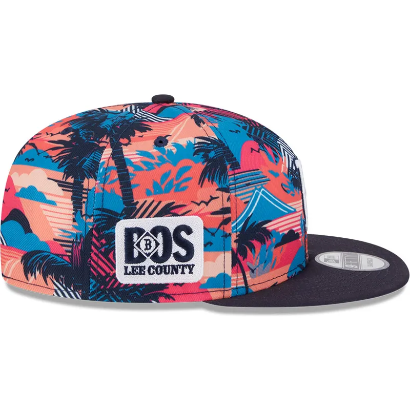 cappello-piatto-multicolore-snapback-9fifty-printed-spring-training-fan-pack-2025-di-boston-red-sox-mlb-di-new-era