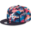 berretto-piatto-multicolore-snapback-9fifty-printed-spring-training-fan-pack-2025-degli-atlanta-braves-mlb-di-new-era