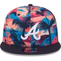 berretto-piatto-multicolore-snapback-9fifty-printed-spring-training-fan-pack-2025-degli-atlanta-braves-mlb-di-new-era