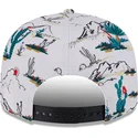 berretto-piatto-bianco-snapback-9fifty-print-spring-training-fan-pack-2025-dei-los-angeles-dodgers-mlb-di-new-era