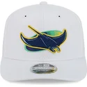 cappellino-trucker-bianco-9seventy-perf-spring-training-fan-pack-2025-dei-tampa-bay-rays-mlb-di-new-era