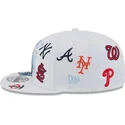 cappello-piatto-bianco-snapback-9fifty-scatter-spring-training-fan-pack-2025-di-mlb-grapefruit-league-logo-di-new-era