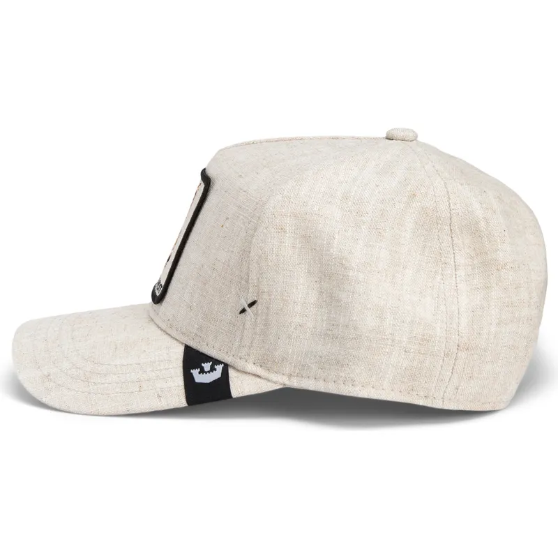 cappellino-visiera-curva-beige-snapback-bandit-coyote-cloth-rugged-comfort-the-farm-di-goorin-bros