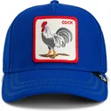 cappellino-visiera-curva-blu-snapback-gallo-cock-rooster-field-100-the-farm-di-goorin-bros