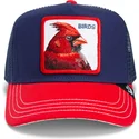 gorra-trucker-blu-navy-e-rossa-con-uccello-the-bird-fab-farm-di-goorin-bros