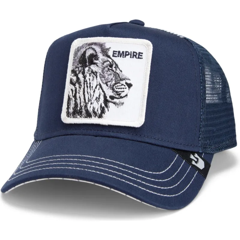 cappellino-trucker-blu-marino-leone-the-empire-lion-fab-farm-di-goorin-bros