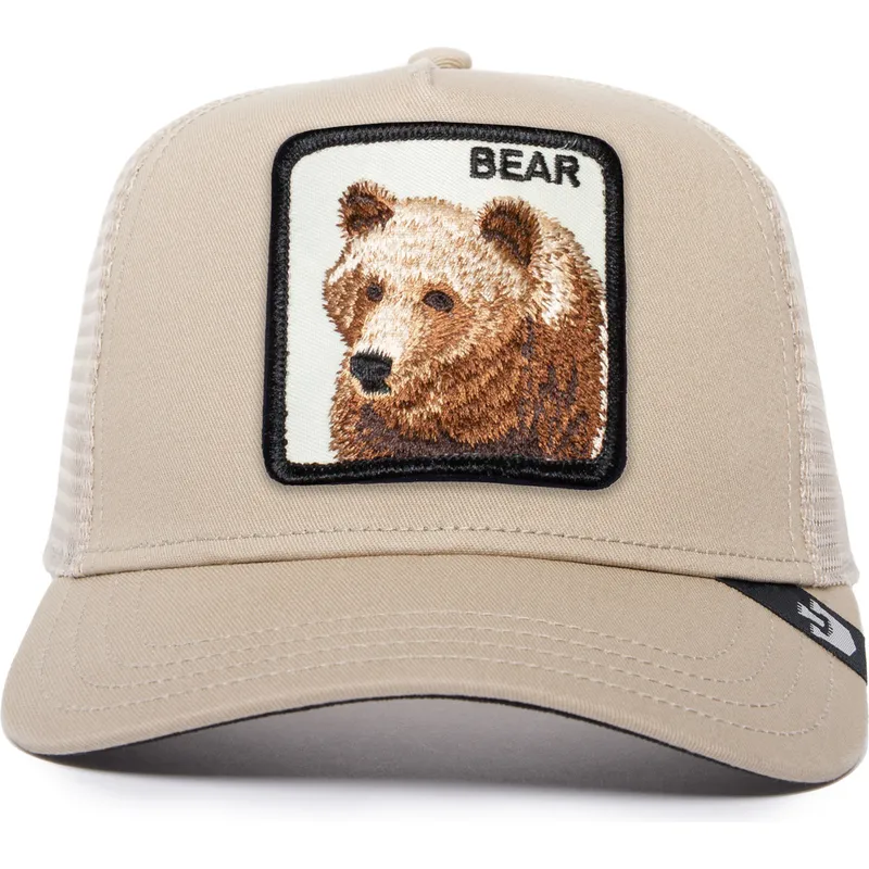 HATSHOW Snapback Orso California – Cappello Baseball Unisex In Cotone, Tesa Curva, Regolabile, Taglia Unica (55-60 Cm), Bianco