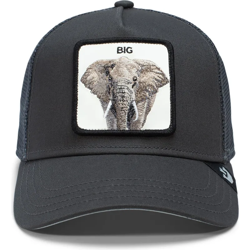 cappellino-trucker-nero-elefante-the-big-elephant-global-core-the-farm-di-goorin-bros
