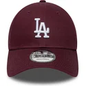 new-era-curved-brim-9forty-colour-pack-los-angeles-dodgers-mlb-maroon-adjustable-cap