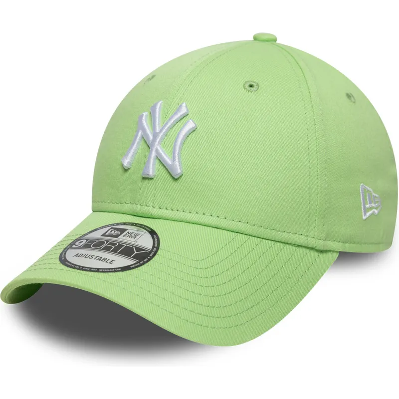 cappellino-curva-verde-chiaro-regolabile-9forty-colour-pack-dei-new-york-yankees-mlb-di-new-era