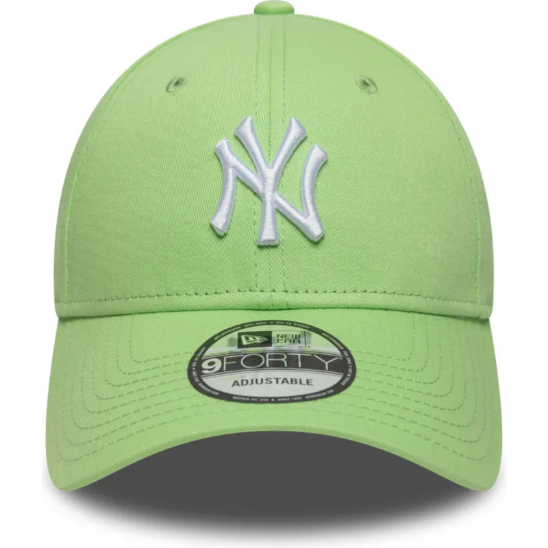 cappellino-curva-verde-chiaro-regolabile-9forty-colour-pack-dei-new-york-yankees-mlb-di-new-era