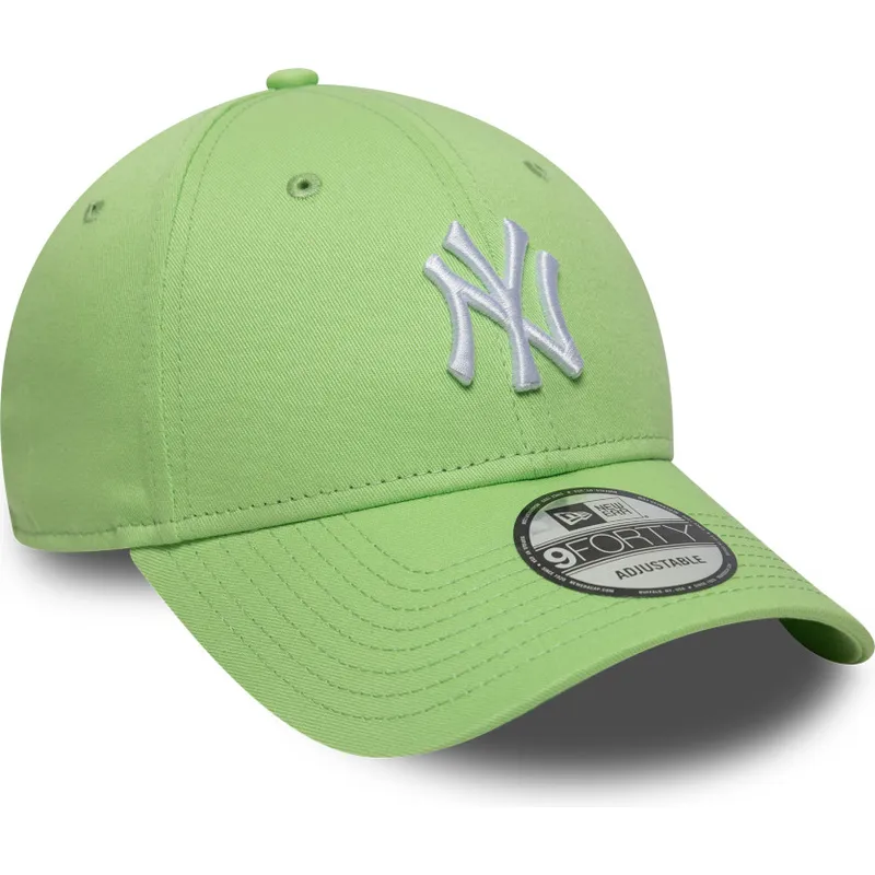 cappellino-curva-verde-chiaro-regolabile-9forty-colour-pack-dei-new-york-yankees-mlb-di-new-era