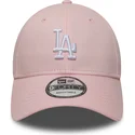 cappellino-rosa-con-visiera-curva-regolabile-9forty-colour-pack-dei-los-angeles-dodgers-mlb-di-new-era