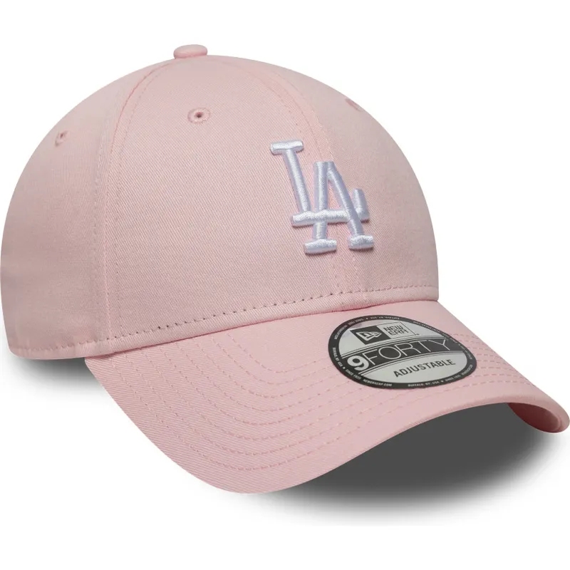 cappellino-con-visiera-curva-rosa-regolabile-9forty-colour-pack-dei-los-angeles-dodgers-mlb-di-new-era