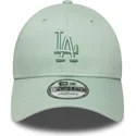 cappellino-curvo-verde-chiaro-regolabile-con-logo-verde-9forty-colour-pack-dei-los-angeles-dodgers-mlb-di-new-era