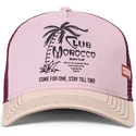 coastal-club-morocco-hft-pink-and-beige-trucker-hat