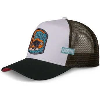 Cappellino trucker bianco e nero Surf Ostrich HFT di Coastal