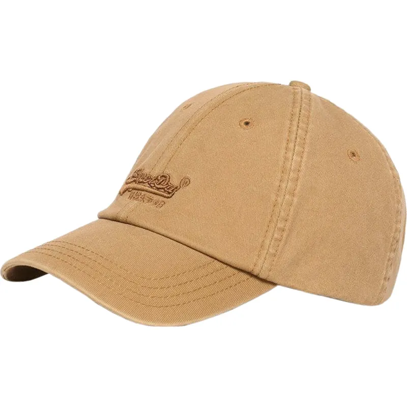 cappellino-curvo-marrone-regolabile-vintage-embroidery-light-sand-di-superdry