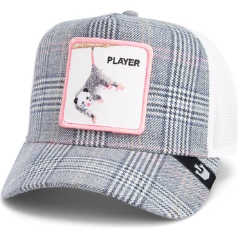 Goorin Bros. Player Possum Luxury Moon The Farm Navy Blue and White Trucker Hat