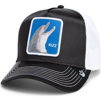 Goorin Bros. Dolphin Rizz Rizzky Bizznizz Great Escape The Farm Cappello Trucker Bianco e Nero