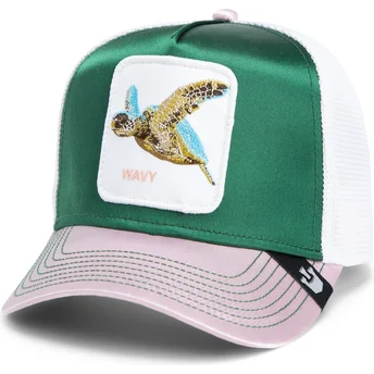 goorin-bros-turtle-wavy-allablur-great-escape-the-farm-cappellino-trucker-verde-bianco-e-rosa