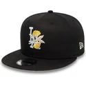 cappello-piatto-nero-snapback-9fifty-floral-dei-los-angeles-dodgers-mlb-di-new-era