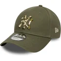 cappellino-curvo-verde-regolabile-9forty-seasonal-infill-dei-new-york-yankees-mlb-di-new-era