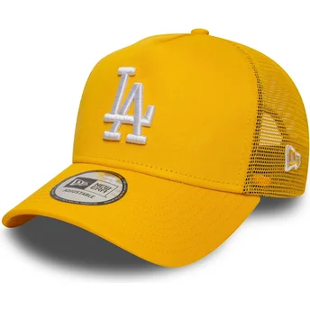 Cappellino trucker giallo A Frame League Essential dei Los Angeles Dodgers MLB di New Era