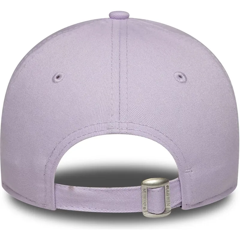 cappellino-con-visiera-curva-viola-regolabile-da-donna-con-logo-viola-9forty-league-essential-dei-los-angeles-dodgers-mlb-di-new
