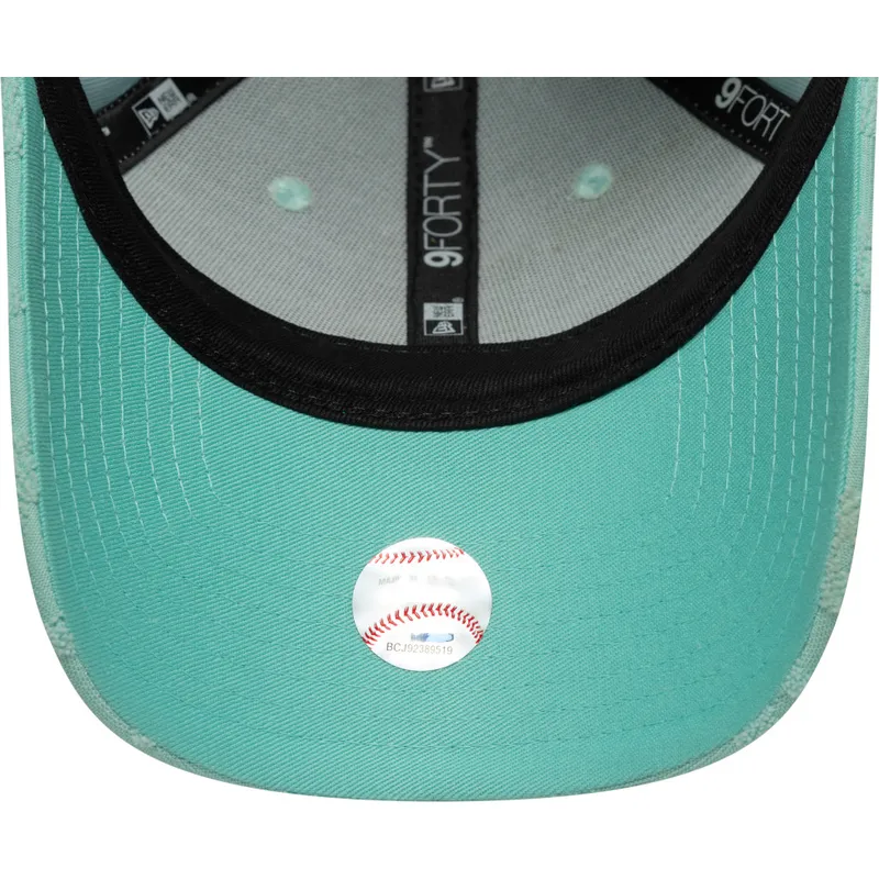 cappellino-con-visiera-curva-verde-regolabile-da-donna-9forty-floral-towelling-dei-los-angeles-dodgers-mlb-di-new-era