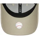 cappellino-curvo-beige-regolabile-da-donna-9forty-woven-dei-new-york-yankees-mlb-di-new-era