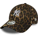 cappellino-curvo-leopardato-regolabile-da-donna-9twenty-outline-dei-new-york-yankees-mlb-di-new-era